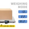 VEVOR 1100Lbs x 0.2Lbs Digital Livestock Scale Large Pet Vet Scale Stainless Steel Platform Electronic Postal Shipping Scale Heavy Duty Large Dog Hog